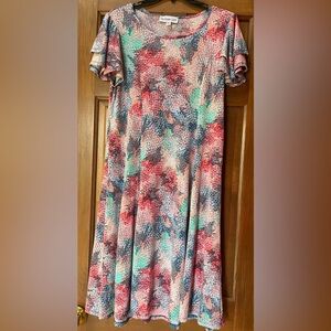 Ladies Small Multicolor Printed Dress by Southern Lady Brand New!